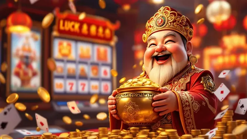 Antarmuka slot mobile dengan reel dan tombol permainan