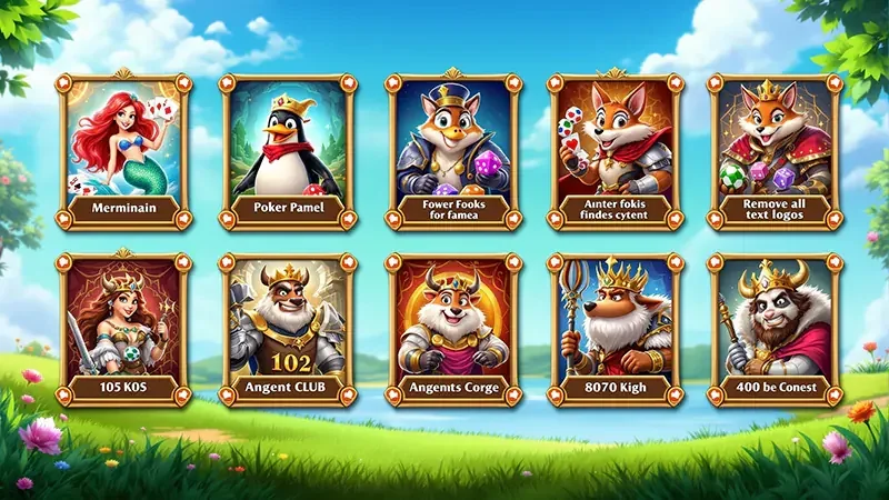Layar slot bertema dengan simbol bonus pada reel